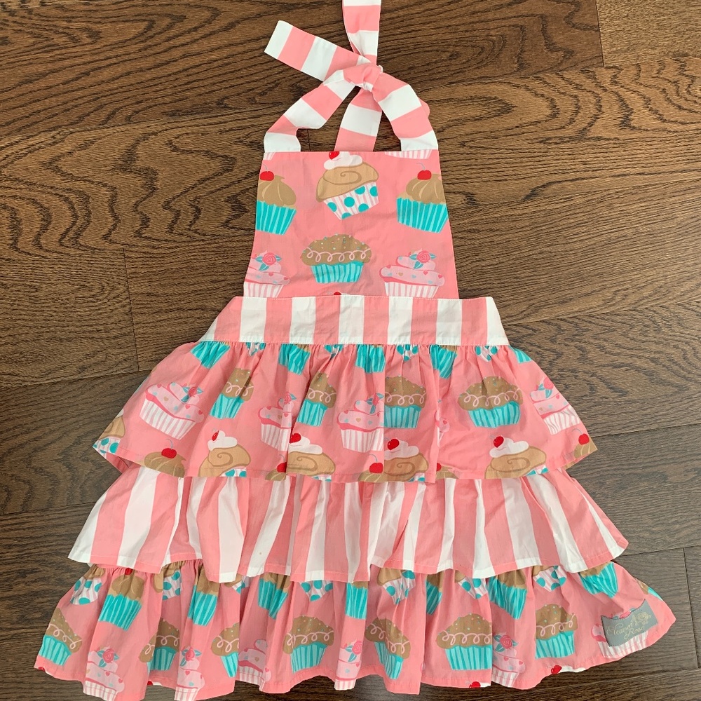 Eleanor Rose Cupcakes Pink Apron NWT (issue) - Picture 4 of 10